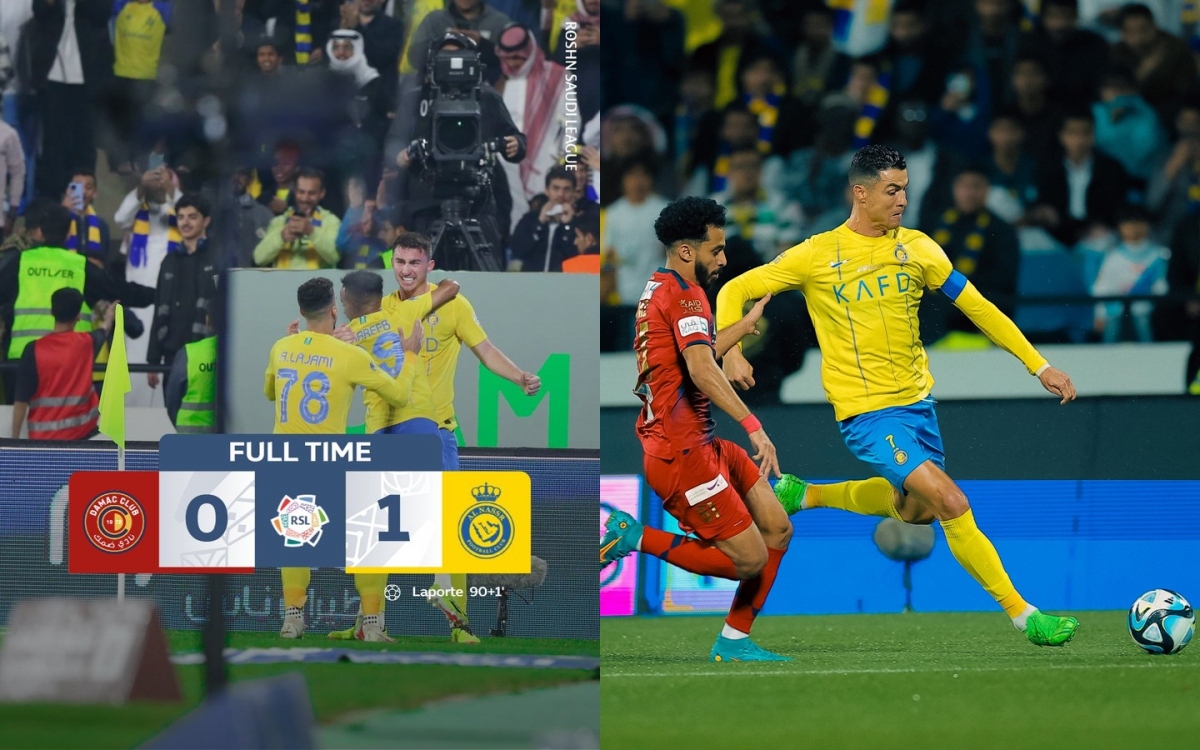 Laporte ghi bàn mang về chiến thắng cho Al Nassr trong ngày Ronaldo vào sân từ ghế dự bị. (Ảnh: CLB)