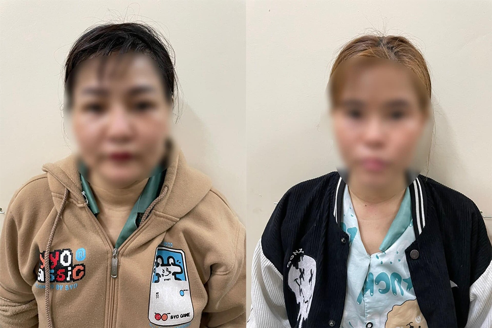 Hai chị em Vân, Bảy đang bị công an tạm giữ để điều tra, làm rõ vụ việc (Ảnh: CA)