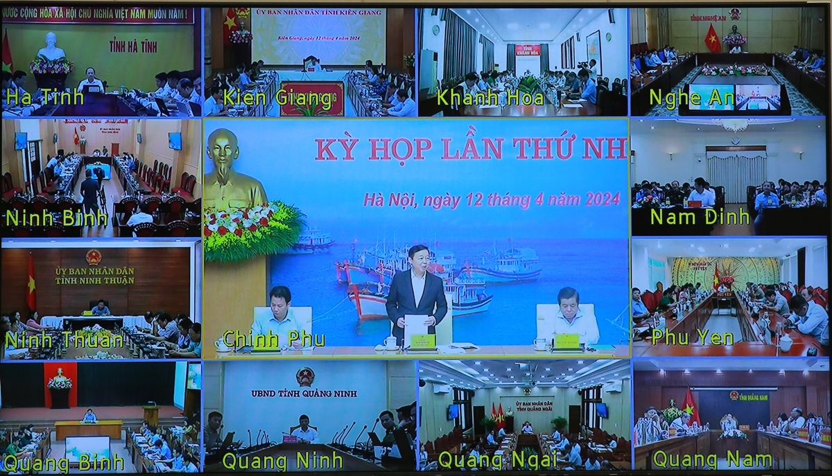 Kỳ họp có sự tham gia trực tuyến của 28 địa phương có biển