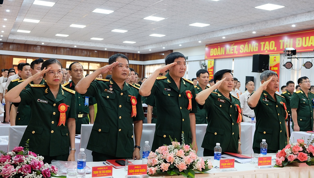 Nghi thức chào cờ tại Đại hội