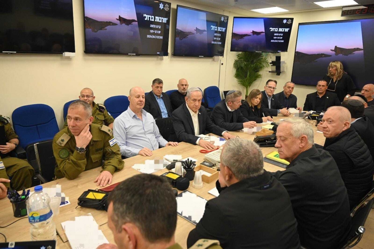 Một cuộc họp của nội các chiến tranh Israel. Ảnh: Times of Israel