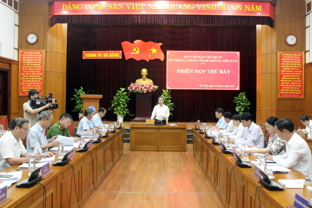 Phiên họp lần thứ 7 của Ban chỉ đạo Thành ủy về phòng, chống tham nhũng, tiêu cực thành phố Đà Nẵng.