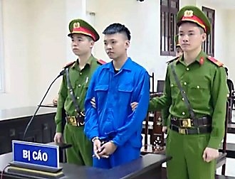 Bị cáo Võ Tiến Mạnh, thủ phạm sát hại trung úy công an