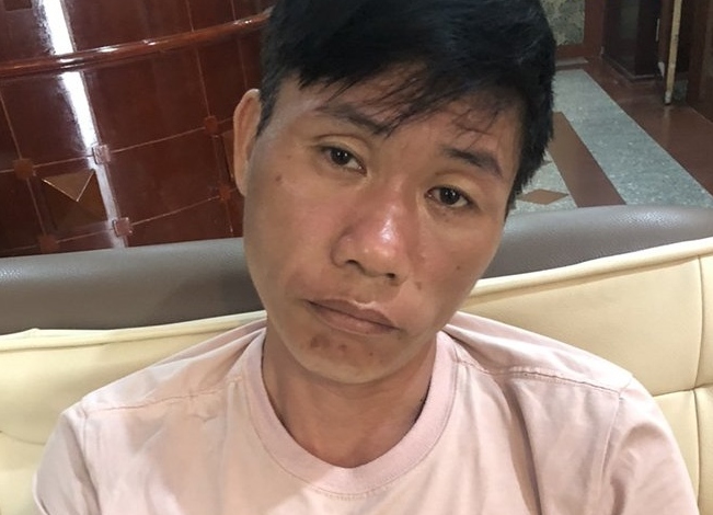  Hoàng Tuấn Điệp tại cơ quan công an.