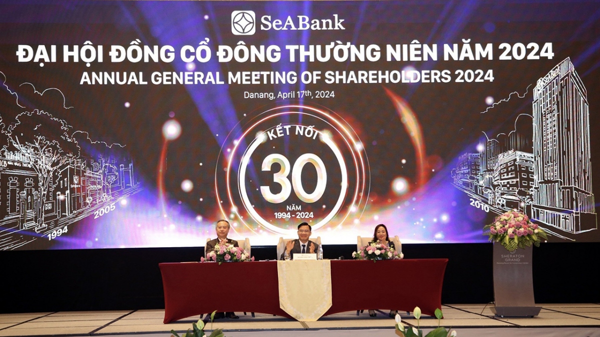 Đại hội Đồng cổ đông SeABank đã thông qua kế hoạch kinh doanh năm 2024 theo định hướng duy trì sự tăng trưởng ổn định so với năm 2023
