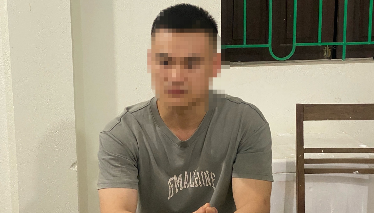 Phạm Trung Thành tại Cơ quan Công an.