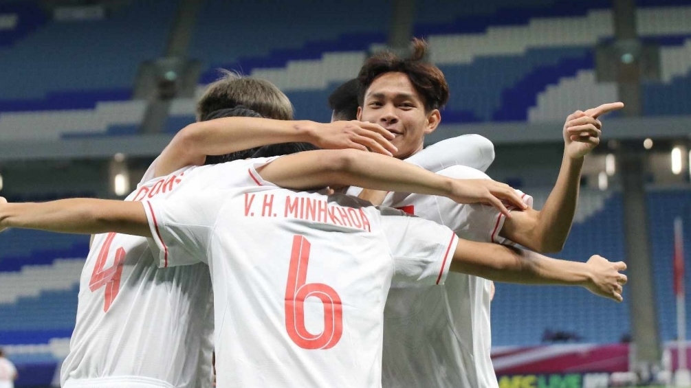 U23 Việt Nam có cơ hội vào tứ kết sớm 1 lượt trận (Ảnh: VFF).