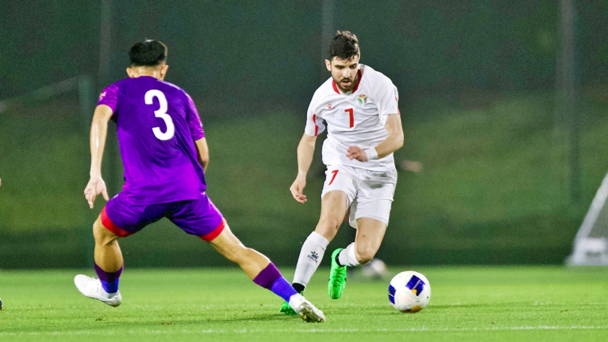 U23 Việt Nam và U23 Jordan hòa nhau 0-0 trong thời gian thi đấu chính thức (Ảnh: JFA).