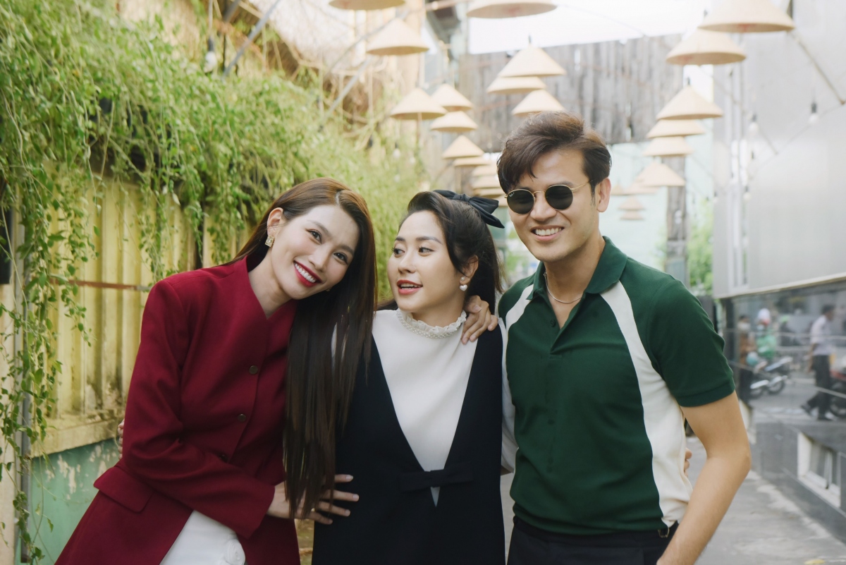 Anh Tài, Tường Vi, Quỳnh Châu trong phim