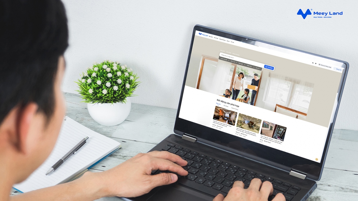 Cổng thông tin bất động sản xác thực 4.0 gồm website và app Meey Land được đông đảo khách hàng tin tưởng sử dụng