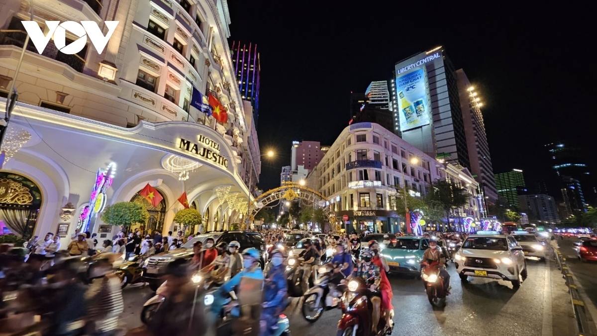 Thousands of locals flock to the designated venues to watch the fireworks show.