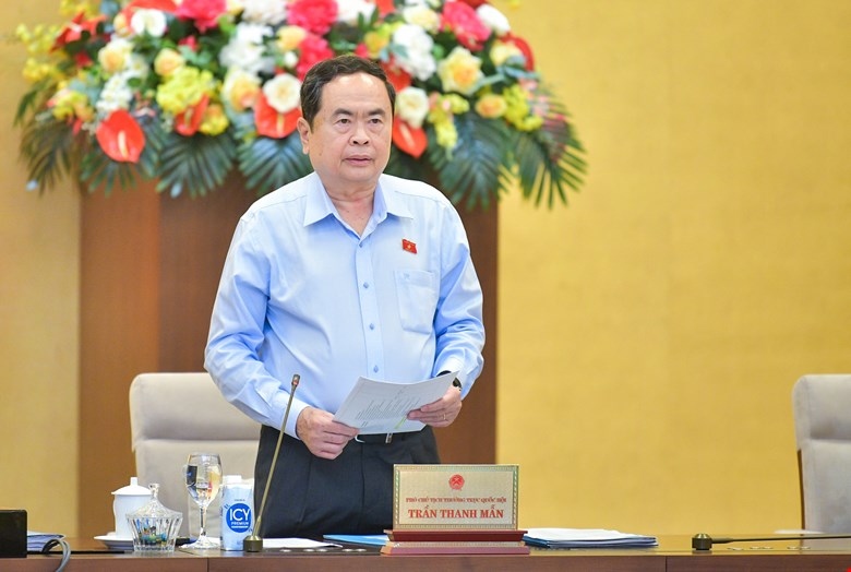Phó Chủ tịch thường trực Quốc hội Trần Thanh Mẫn phát biểu khai mạc phiên họp 33
