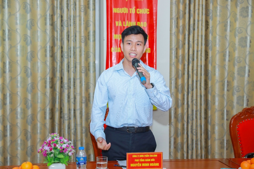 Ông Nguyễn Minh Hoàng phát biểu tại buổi lễ