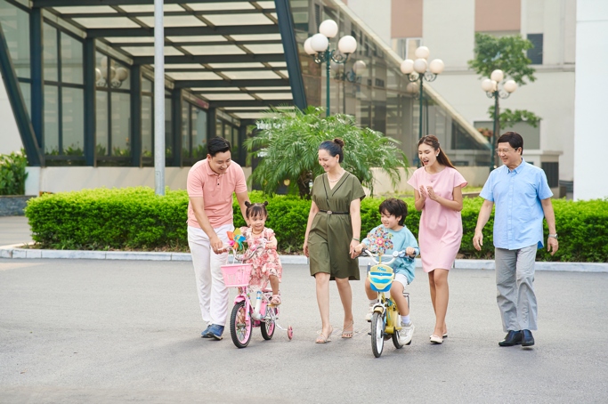 Cư dân nhí có thêm nhiều trải nghiệm khi sống tại các chung cư hiện đại