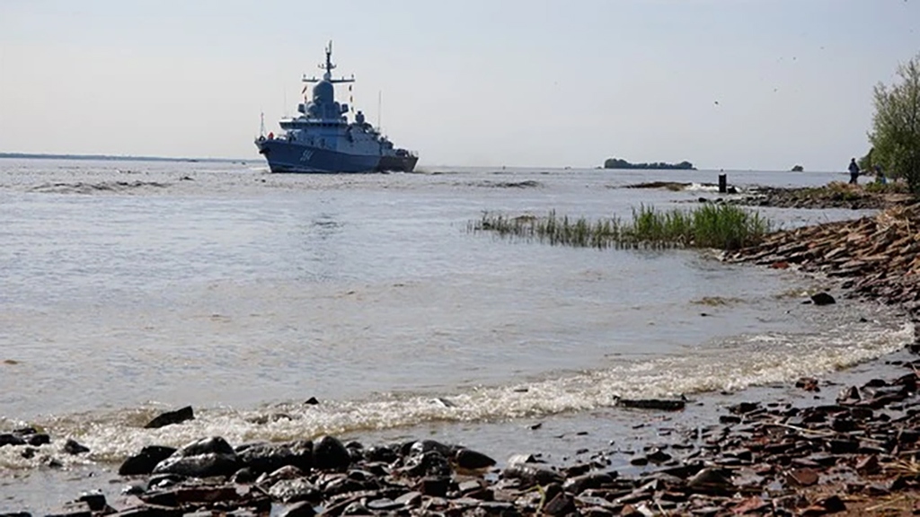 Tàu tên lửa tiến công nhanh Odintsovo thuộc Hạm đội Baltic của Nga. Ảnh: TASS