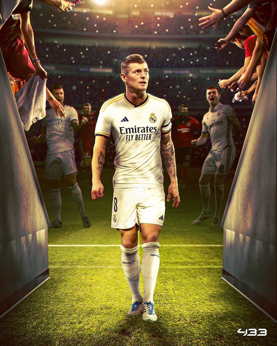 Tiền vệ Toni Kroos chính thức thông báo sẽ giải nghệ sau khi cùng ĐT Đức tham dự VCK EURO 2024 vào mùa hè này. (Ảnh: 433)