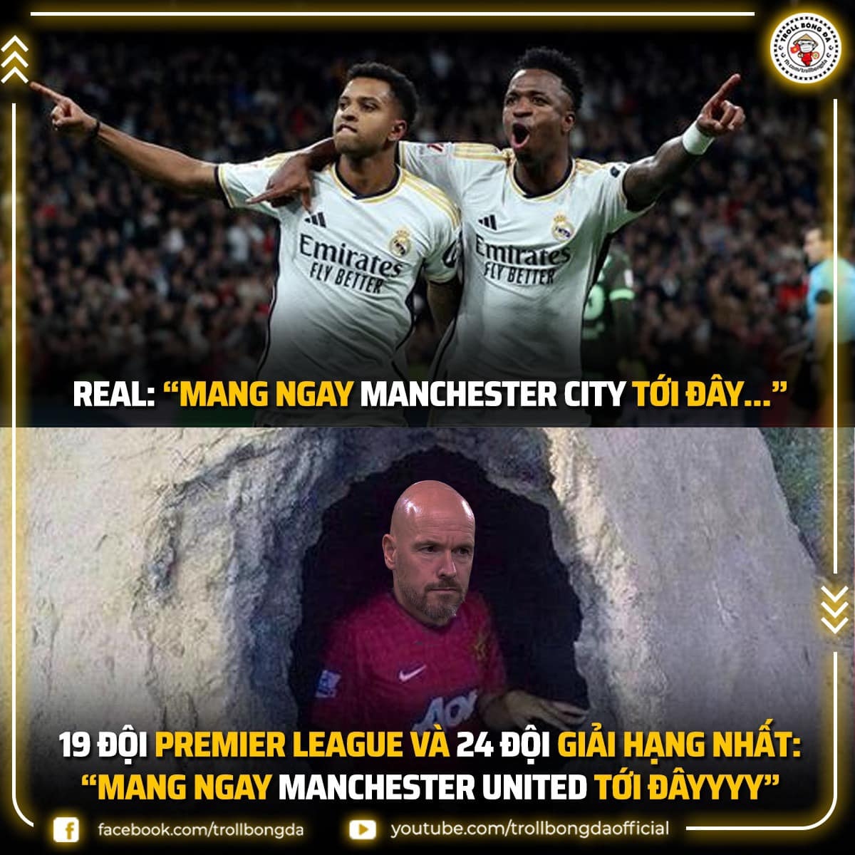 Đội bóng nào cũng muốn được gặp MU. (Ảnh: Troll Bóng Đá)