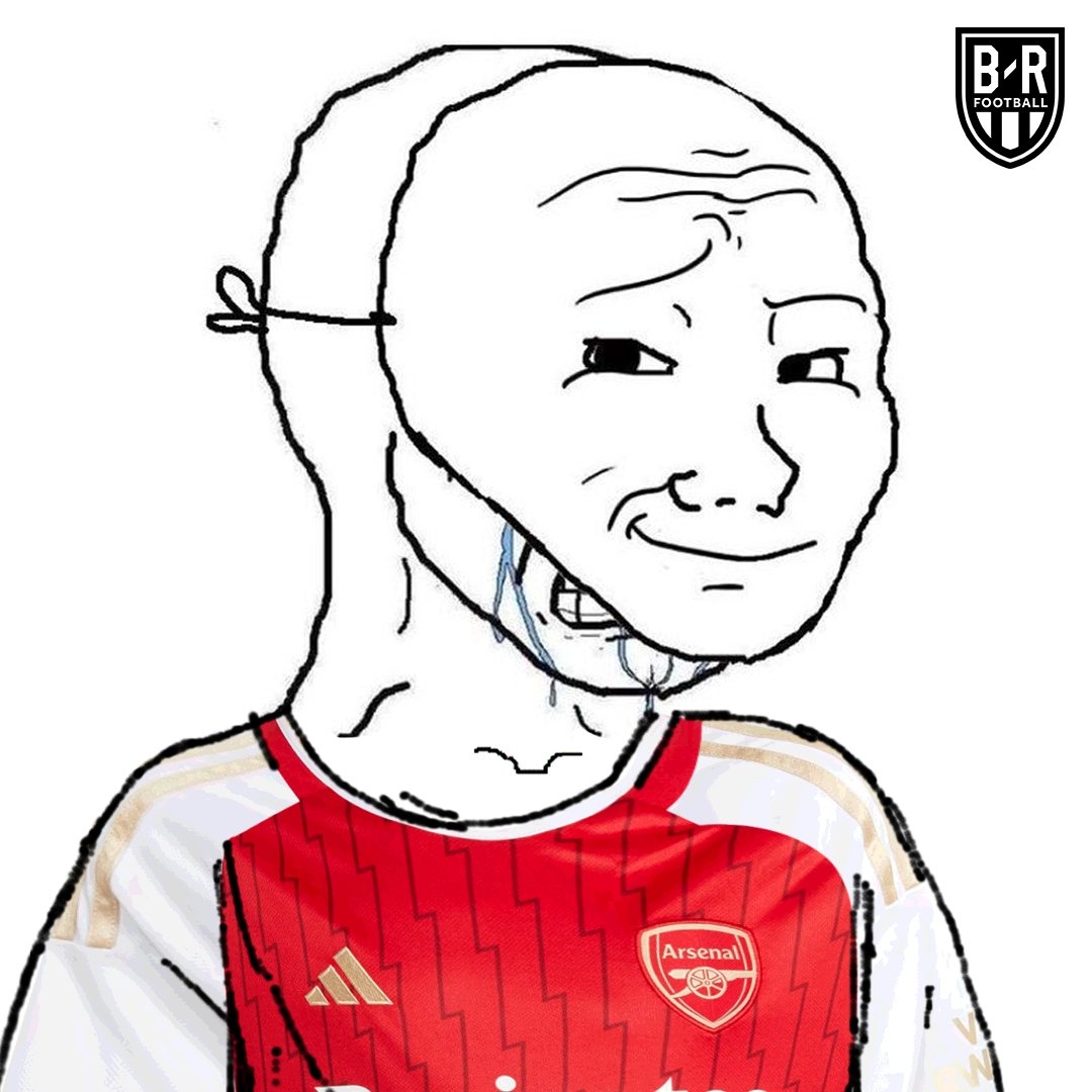 Arsenal “miệng tuy cười nhưng lệ đổ trong tim” khi chứng kiến đối thủ truyền kiếp Tottenham thua Man City... Trong lần hiếm hoi Pháo thủ cổ vũ cho đối thủ thì kết quả chung cuộc trận đấu này lại bất lợi cho thầy trò HLV Arteta ở cuộc đua vô địch Ngoại hạng Anh mùa giải năm nay. (Ảnh: Bleacher Reports)