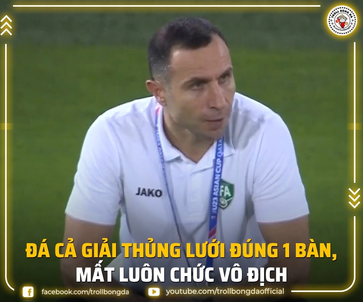 U23 Uzbekistan hai lần liên tiếp về nhì tại VCK U23 châu Á. (Ảnh: Troll Bóng Đá)