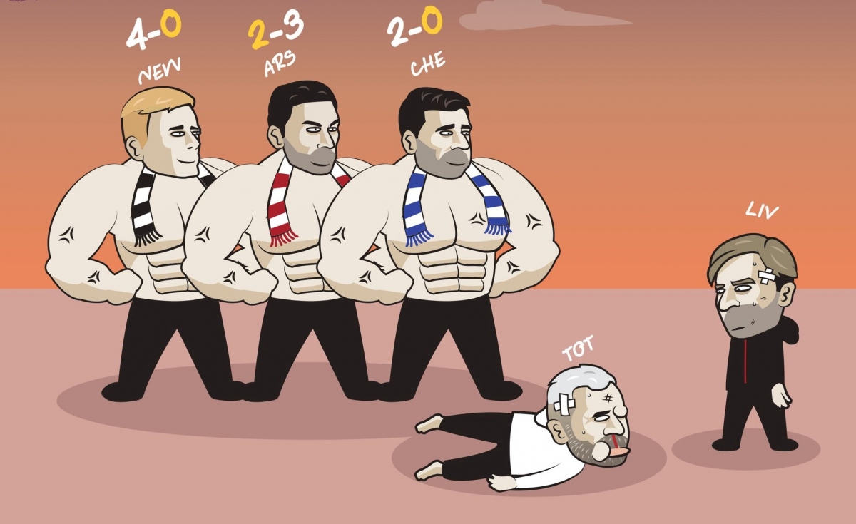 Tottenham sẽ gặp Liverpool sau khi thua “bầm dập” ở 3 trận đấu gần nhất. (Ảnh: Just Toon It)
