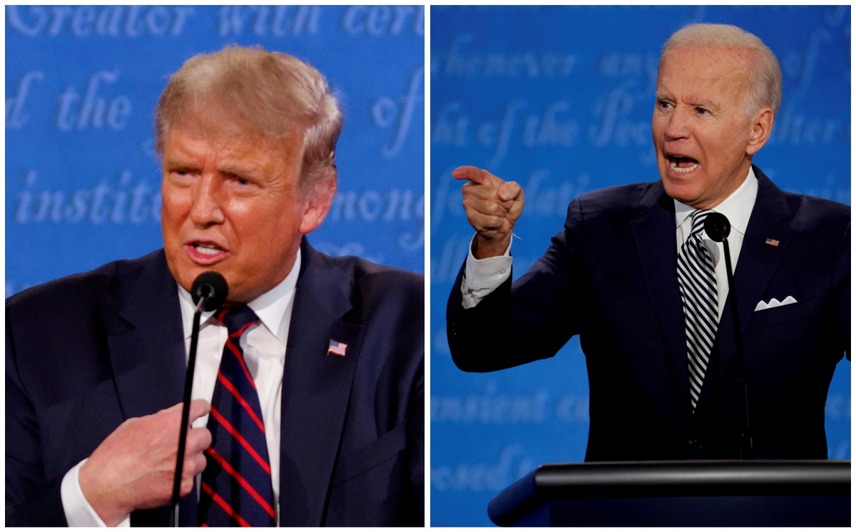 Ông Donald Trump và Tổng thống Mỹ Joe Biden. Ảnh: Reuters