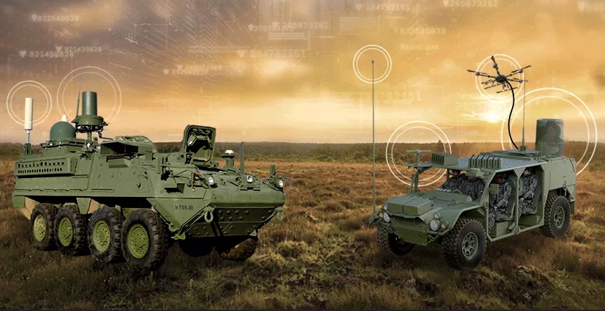 Hình ảnh mô phỏng hệ thống tác chiến điện tử của Mỹ. Ảnh: General Dynamics