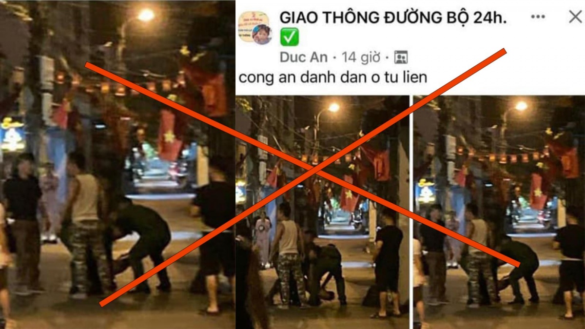 Công an phường Tứ Liên xác định nội dung trên là không đúng sự thật.