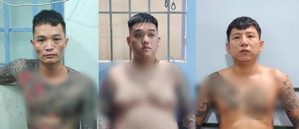 Ba đối tượng bị bắt khi đang lẩn trốn trong một nhà nghỉ ở tỉnh Đồng Nai