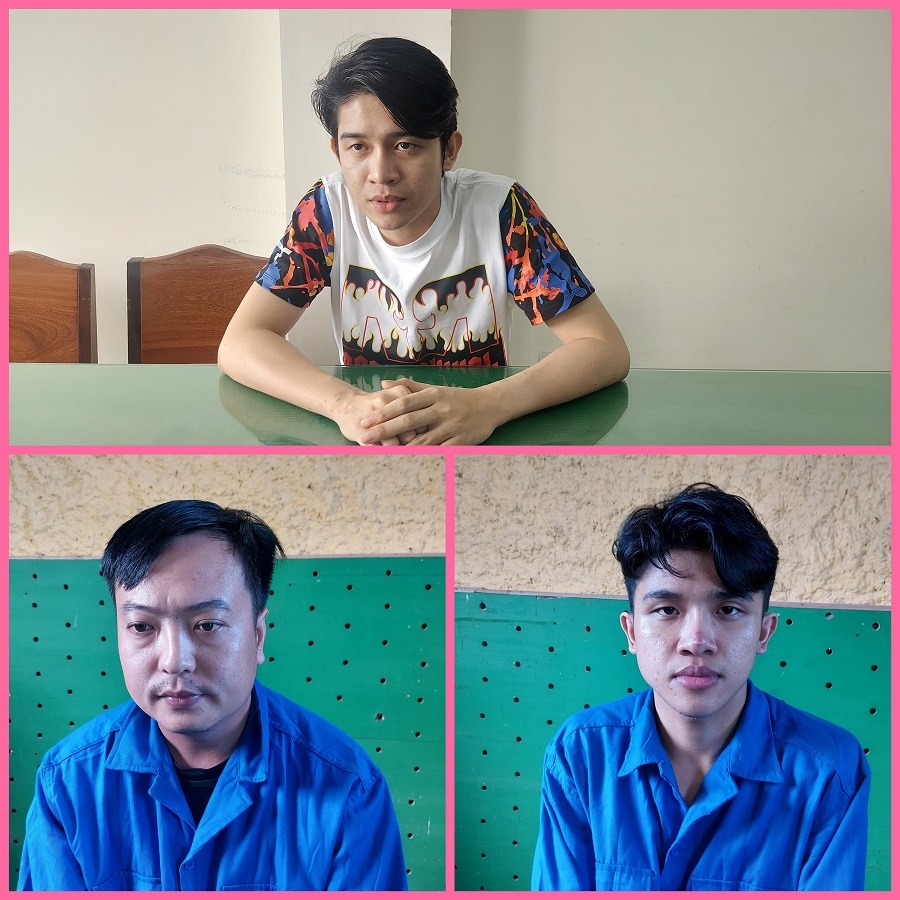 Cơ quan công an khởi tố các đối tượng (ảnh Phước Thanh)