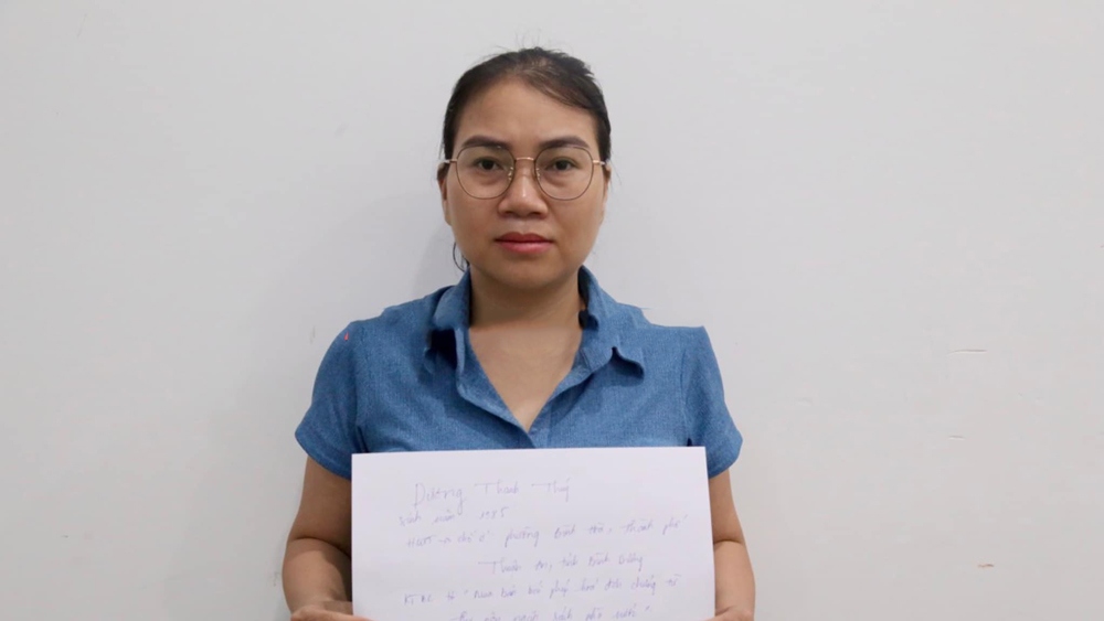 Đối tượng Dương Thanh Thủy (ảnh: CA)