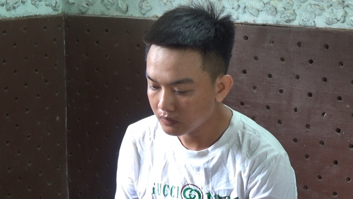 Đối tượng Hồ Văn Lập tại Cơ quan Cảnh sát điều tra (ảnh Công an)