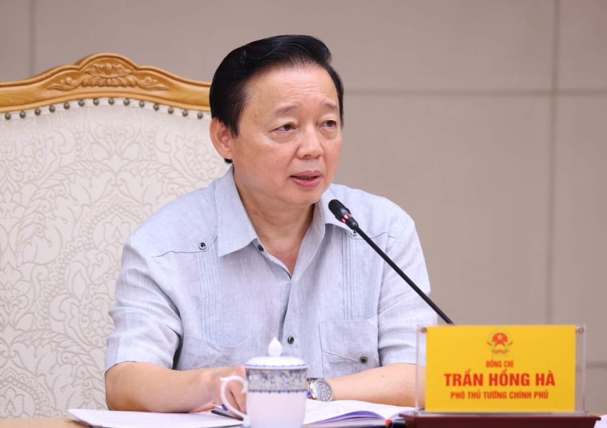 Phó Thủ tướng Trần Hồng Hà phát biểu