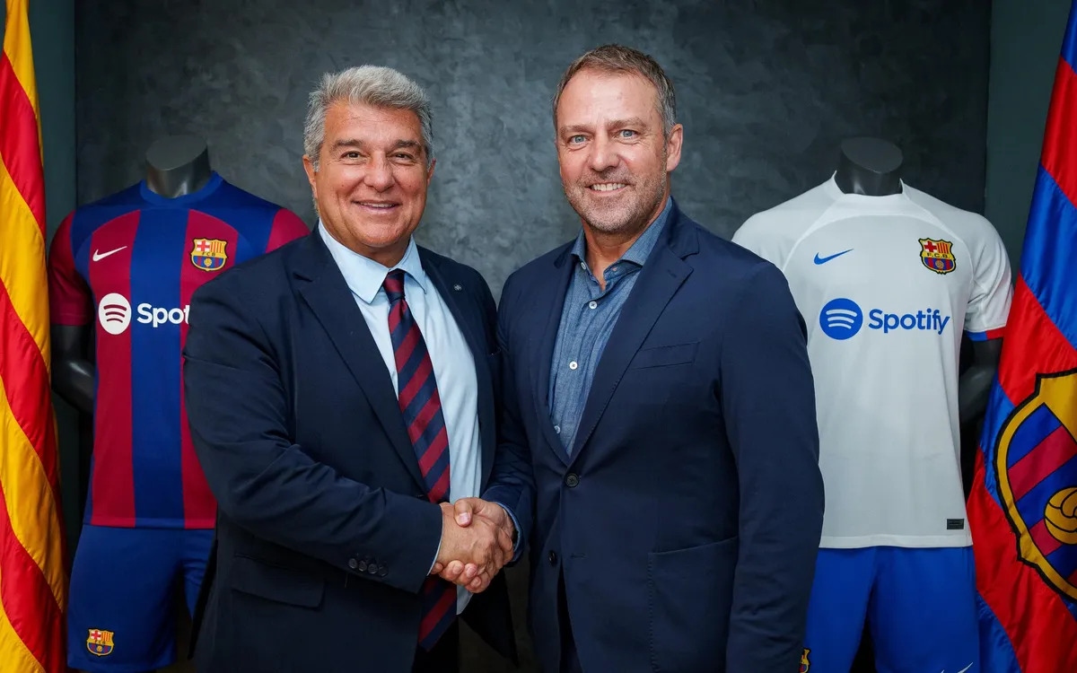 Barca chính thức bổ nhiệm HLV Hansi Flick. (Ảnh: FCB). 