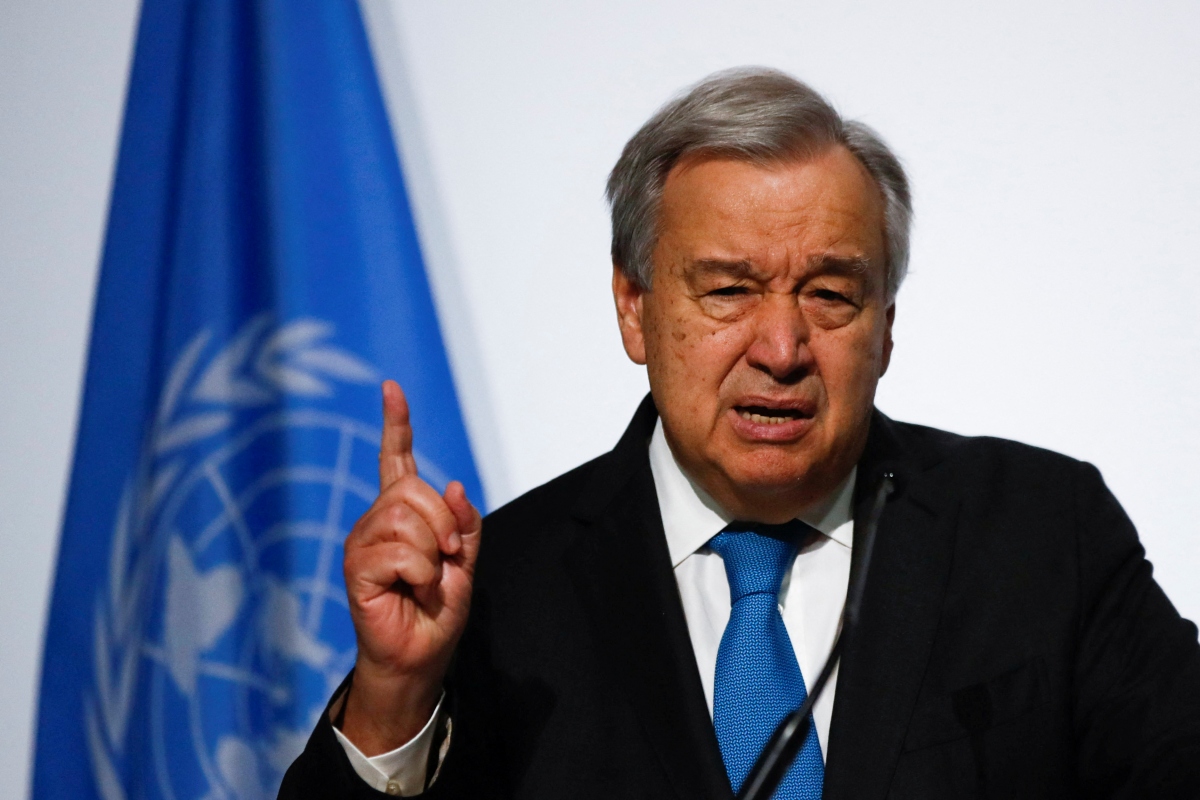 Tổng thư ký Liên Hợp Quốc Antonio Guterres. Ảnh: Reuters