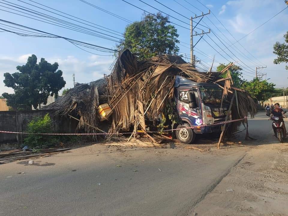 Hiện trường vụ tai nạn.