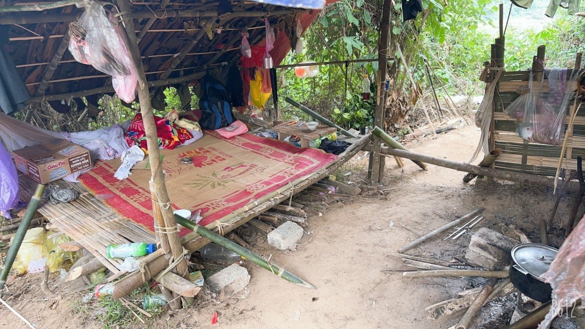 Khu vực lán trại được Lương Văn Kỳ lập để mua bán ma túy