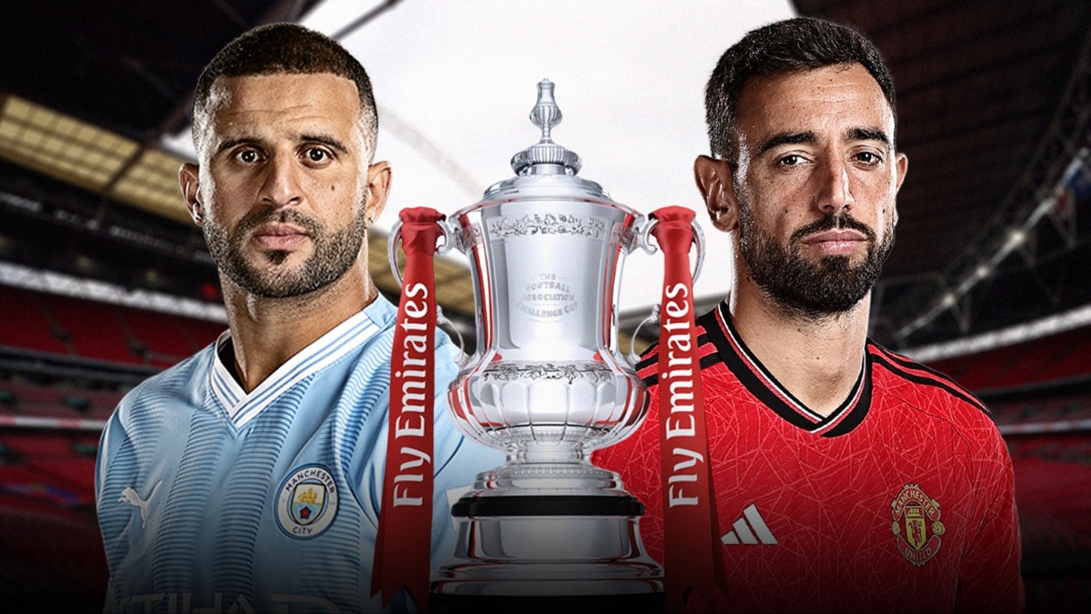 Man City và MU sẽ tranh ngôi vô địch FA Cup. (Ảnh: Sky Sports)