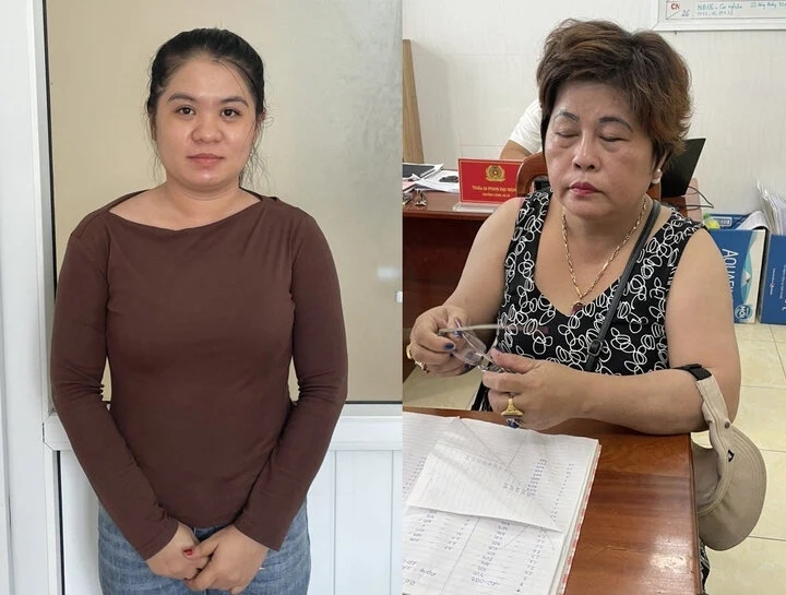 Đinh Thị Phụng và Lê Thị Một. (Ảnh: C.A)