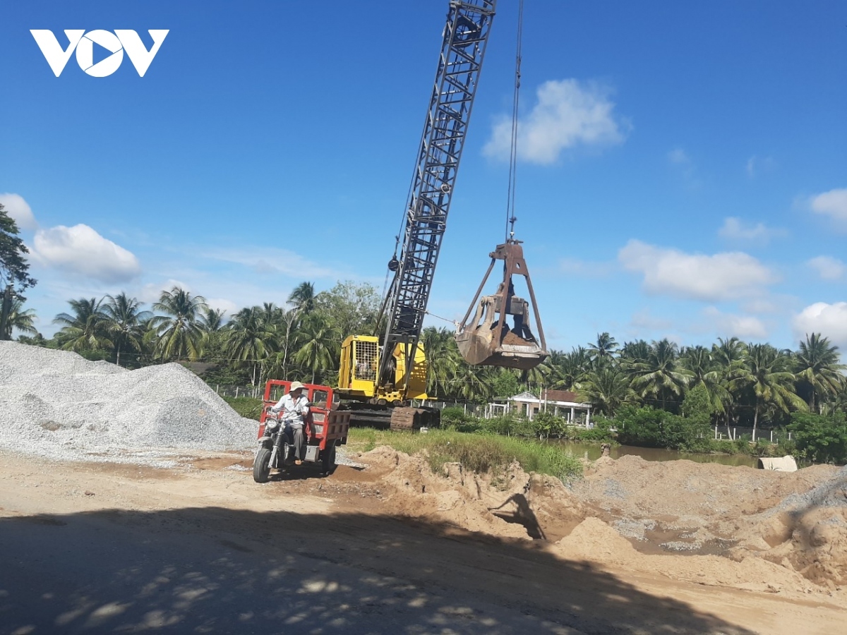 Một mỏ cát đang khai thác. Ảnh minh họa