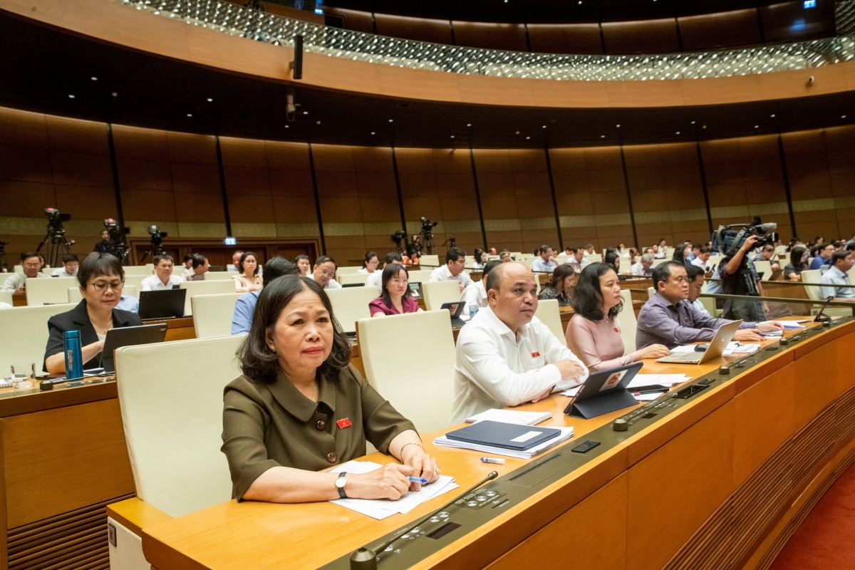 Các đại biểu Quốc hội tại phiên họp.