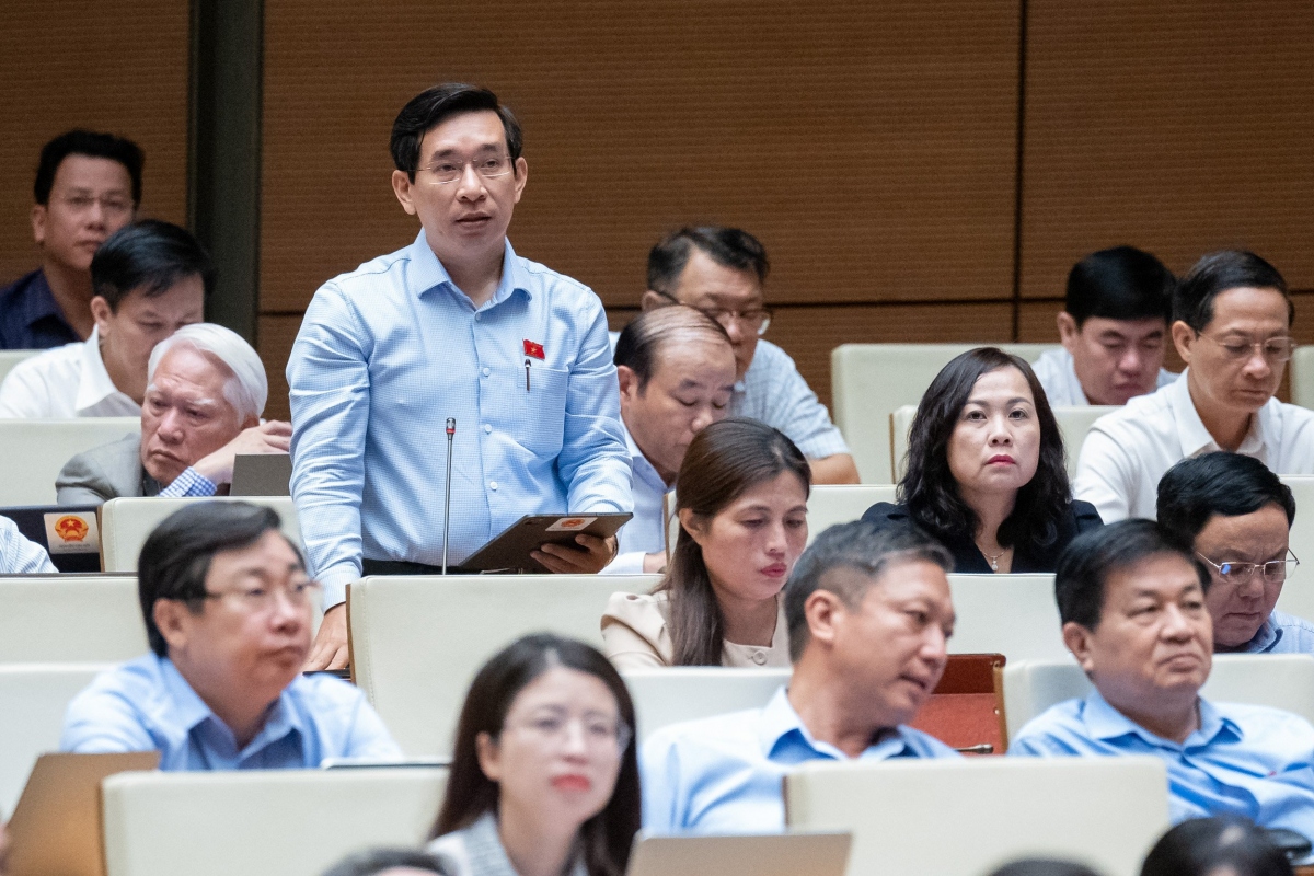 Đại biểu Nguyễn Văn Cảnh (đoàn Bình Định).