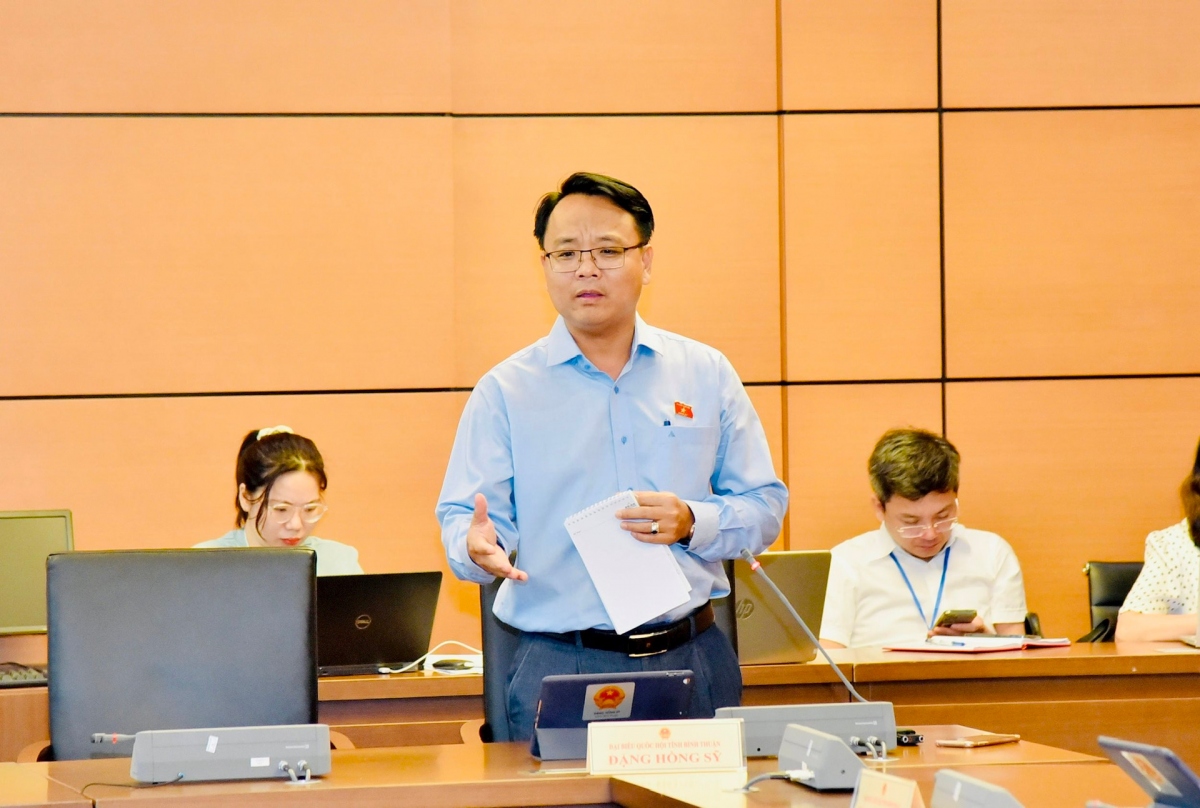Đại biểu Đặng Hồng Sỹ (đoàn Bình Thuận) cho rằng nên phân loại các cán bộ mạnh dạn, có trách nhiệm và không vụ lợi trong Điều 219 của Bộ luật Hình sự để bảo vệ cán bộ.