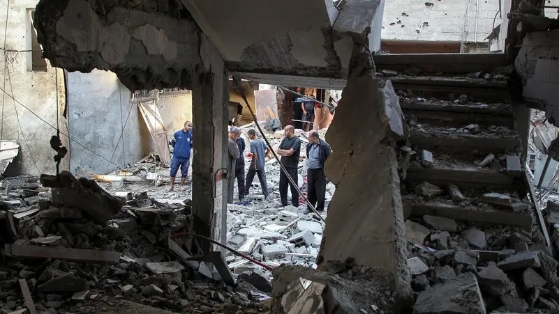 Một ngôi nhà tại Rafah, miền Nam Gaza bị phá hủy sau cuộc tấn công của Israel. Ảnh: Reuters