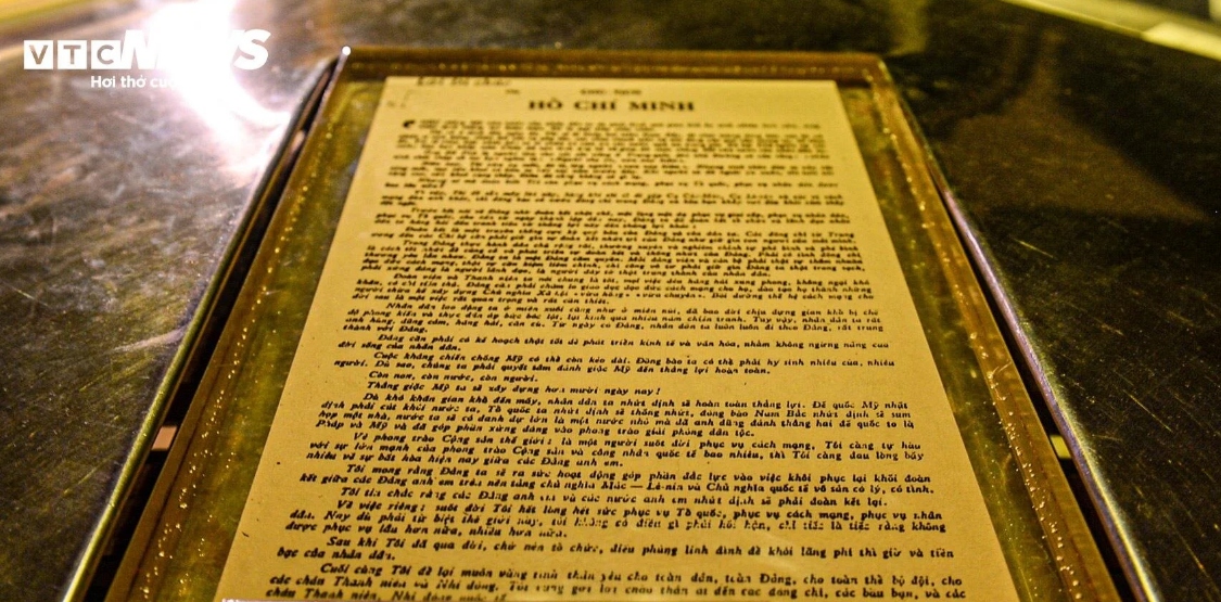 Di chúc của Bác Hồ in tại Sài Gòn năm 1970. 