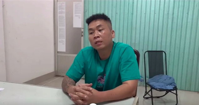 Trần Thanh Lực tại cơ quan công an