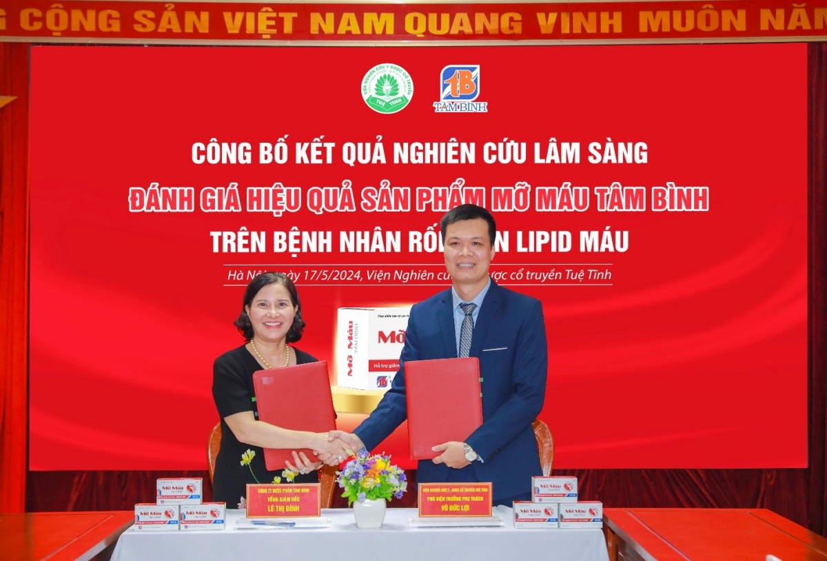 Lễ công bố kết quả nghiên cứu lâm sàng đánh giá hiệu quả sản phẩm Mỡ máu Tâm Bình