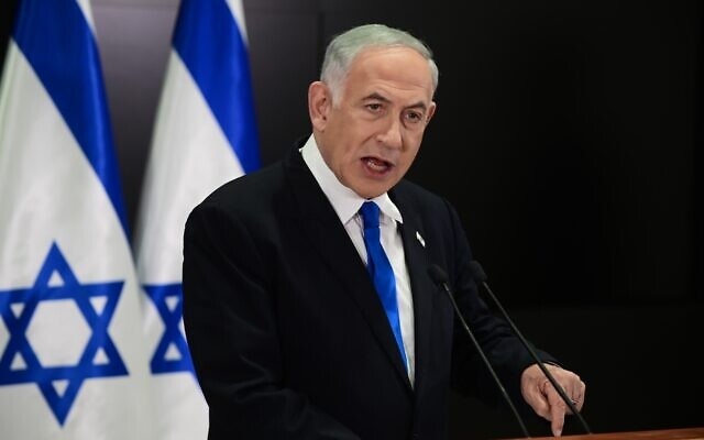 Thủ tướng Israel Benjamin Netanyahu. (Ảnh: Time of Israel)