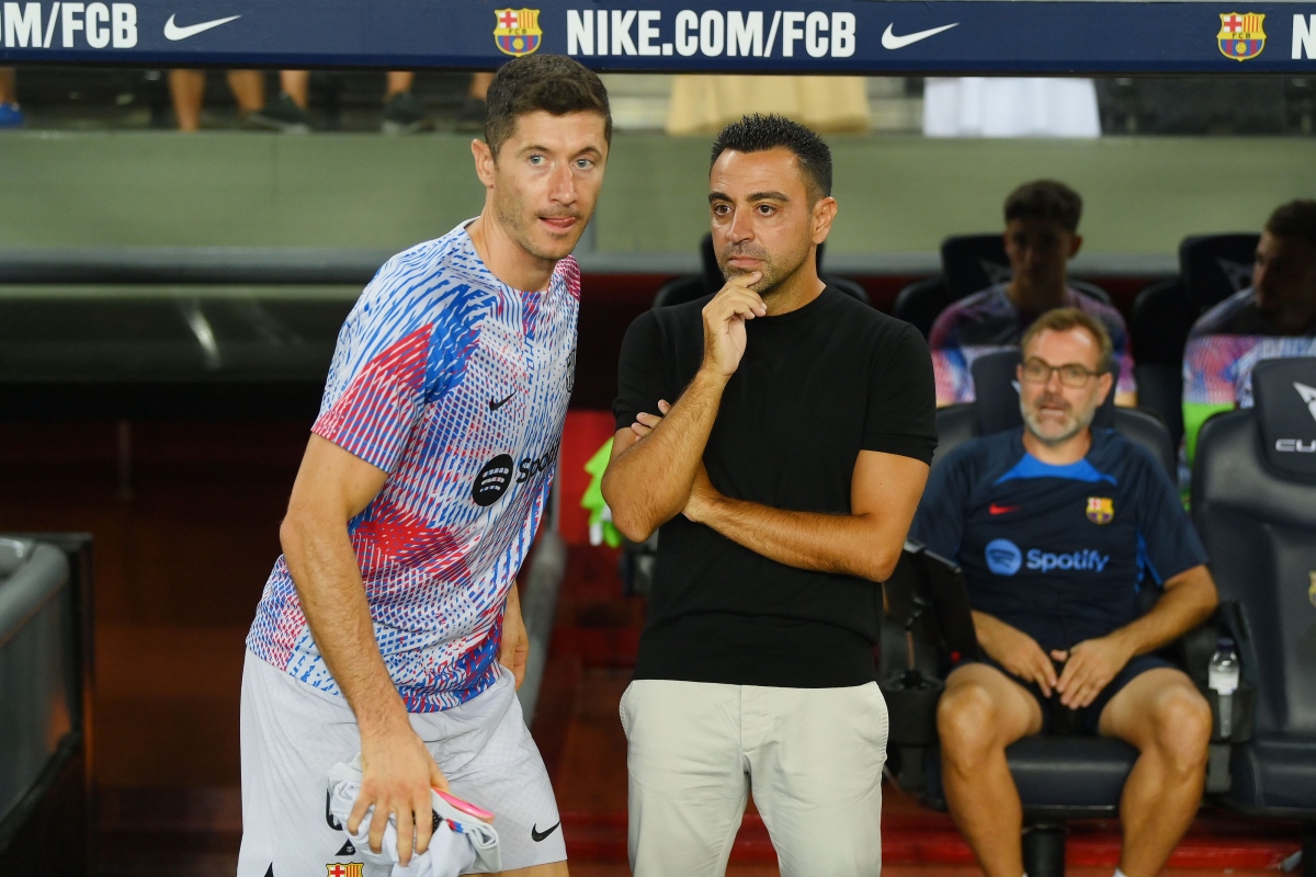 HLV Xavi muốn thay thế Lewandowski và đại tu đội hình Barca. (Ảnh: Getty)