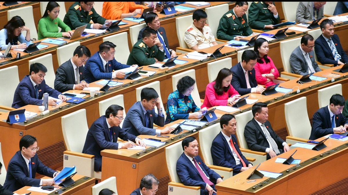 Các Đại biểu Quốc hội tại phiên khai mạc kỳ họp thứ 7, Quốc hội khóa XV