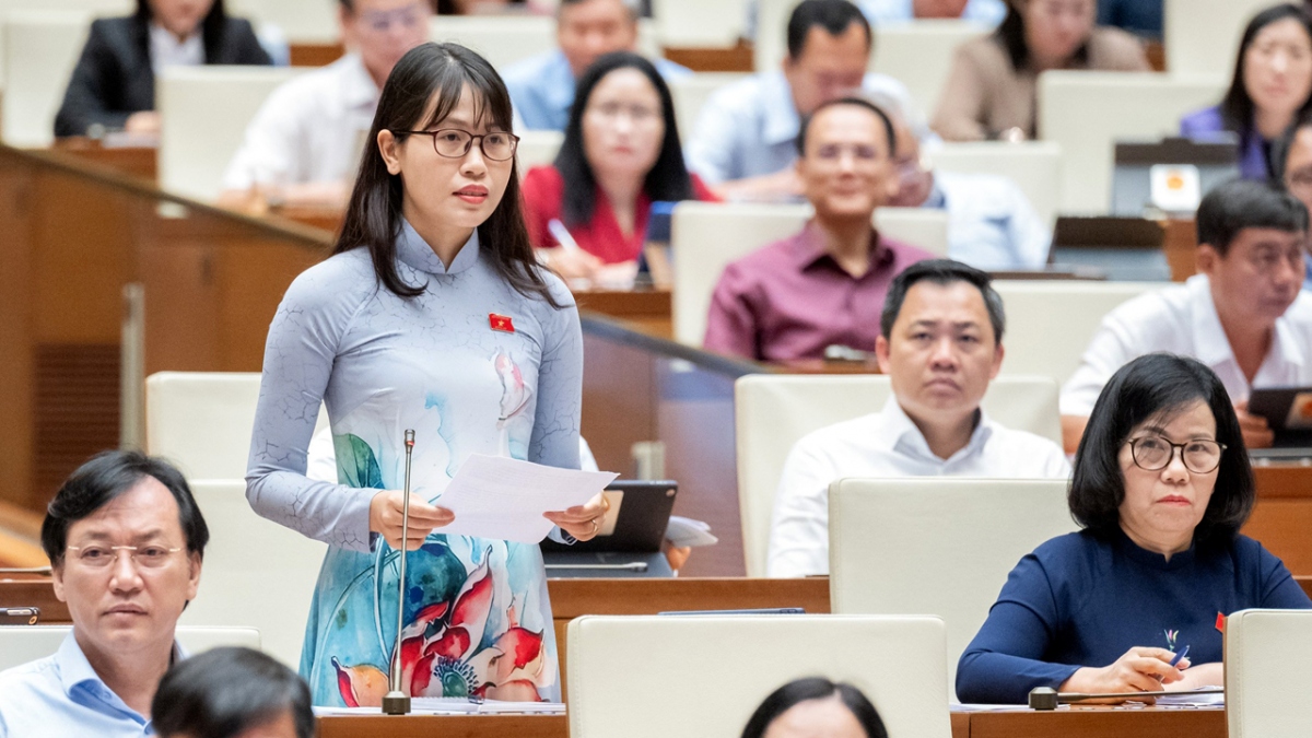 Đại biểu Trần Thị Quỳnh (đoàn Nam Định)